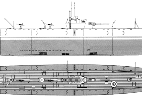 Корабль IJN I-365 [Submarine] - чертежи, габариты, рисунки